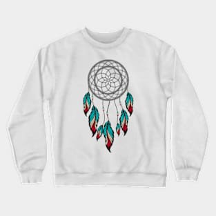 Colorful Dream Catcher with Feathers Crewneck Sweatshirt